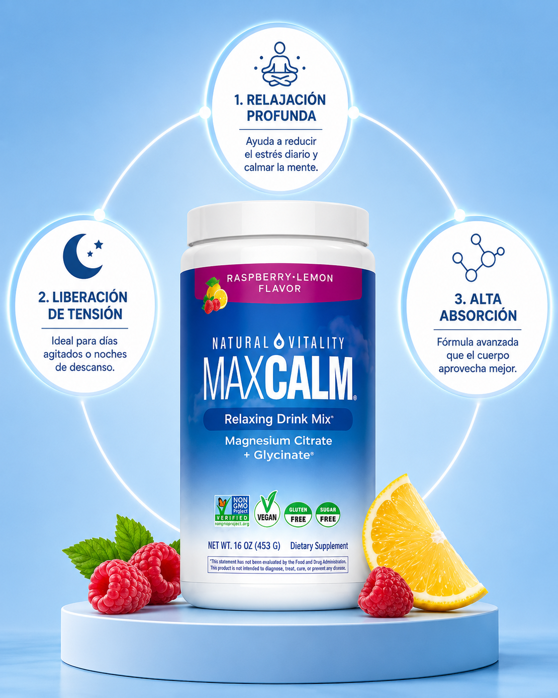 MAXCALM: Reduce estrés y tensión naturalmente