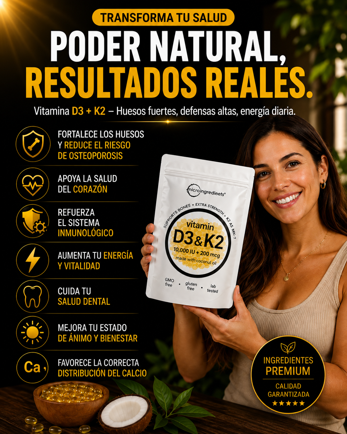 Vitamina D3 + K2