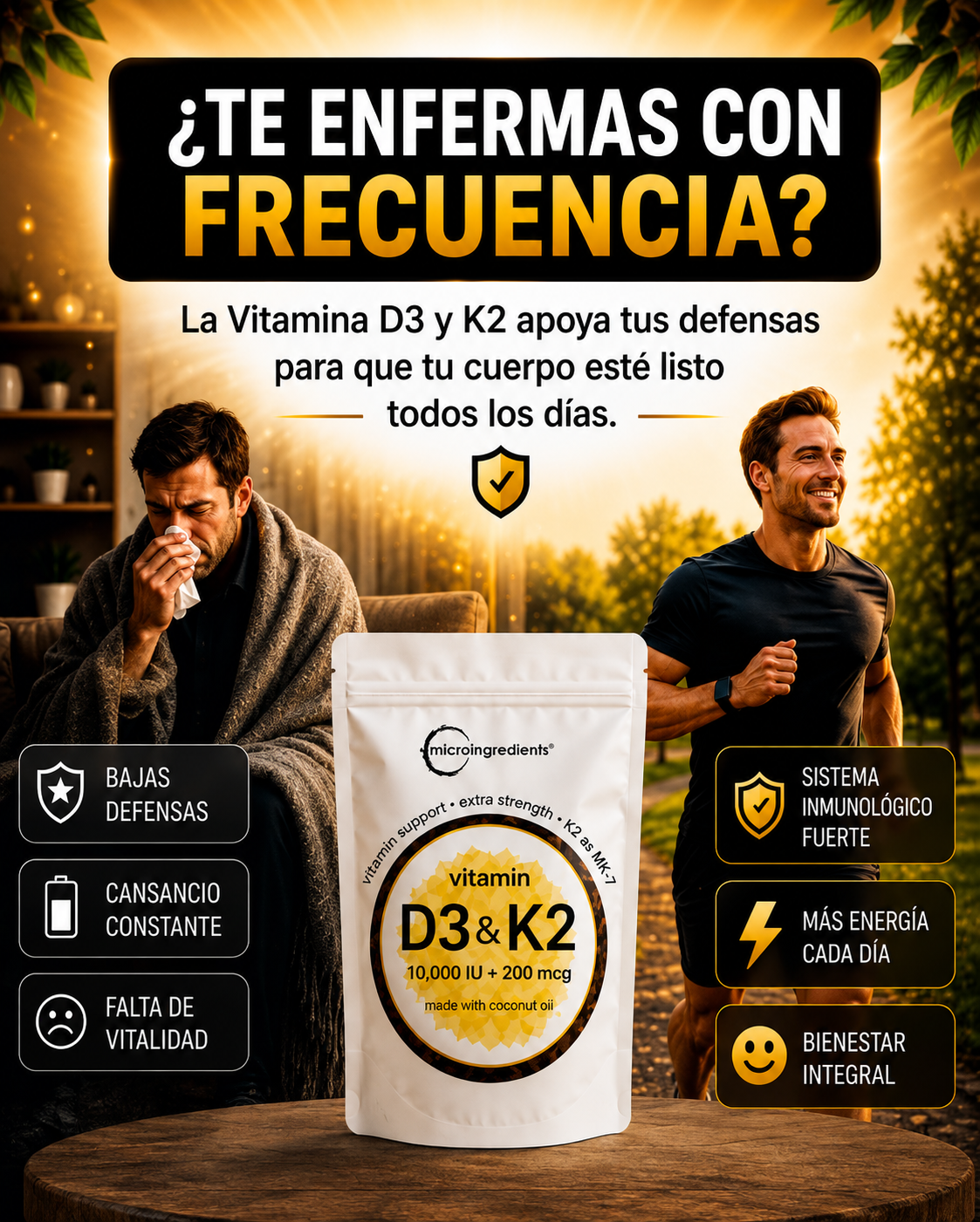 Vitamina D3 + K2
