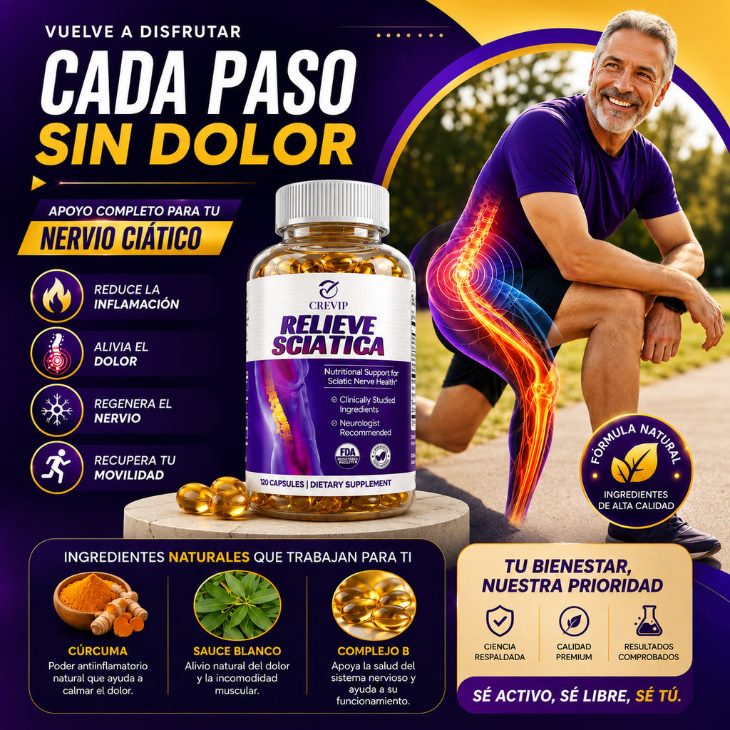 RELIEVE SCIATICA: Libérate del dolor ciático que no te deja vivir.